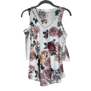 Floral, off the shoulder, Womens‎ Top